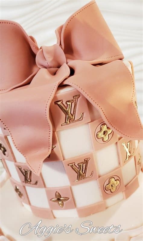 pink lv cake|pink louis vuitton birthday cake.